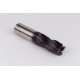 20mm Dia. Cobalt Fine Roughing End Mill, 4 Flute, TiAIN Coated, 20mm Weldon Shank x 42mm LOC, 0.76mm Chamfer, FPR