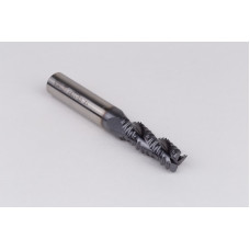 12mm Dia. Cobalt Coarse Roughing End Mill, 3 Flute, TiCN Coated, 12mm Weldon Shank x 32mm LOC, 0.74mm Chamfer, CPRA