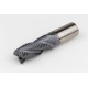 25mm Dia. Cobalt Coarse Roughing End Mill, 3 Flute, TiCN Coated, 25mm Weldon Shank x 52mm LOC, 0.94mm Chamfer, CPRA