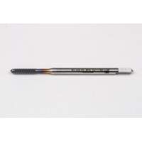 Мітчик M2.5x0.45 M HSS-E з прямою канавкою, хвостовик 2.8 мм x довжина різьби 9 мм, 2XD, модифіковане нижнє різьблення, 3 канавки, 6HX, покриття TiCN