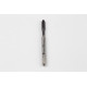 M3.5x0.6 M HSS-E Straight Flute Tap, 4mm Shank x 12mm Thread Length, 2XD, Mod. Bottoming, 3 Flute, 6HX, TiCN Coated