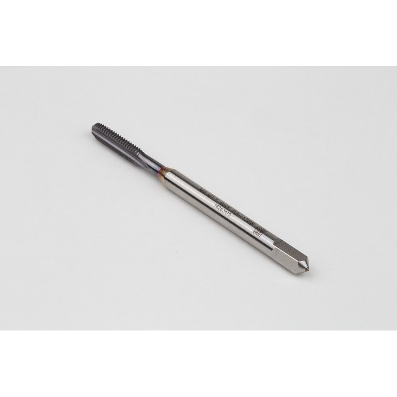 M4x0.7 M HSS-E Straight Flute Tap, 4.5mm Shank x 13mm Thread Length, 2XD, Mod. Bottoming, 3 Flute, 6HX, TiCN Coated