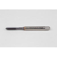 M4.5x0.75 M HSS-E Straight Flute Tap, 6mm Shank x 14mm Thread Length, 2XD, Mod. Bottoming, 3 Flute, 6HX, TiCN Coated