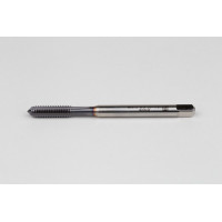 M6x1.0 M HSS-E Straight Flute Tap, 6mm Shank x 17mm Thread Length, 2XD, Mod. Bottoming, 4 Flute, 6HX, TiCN Coated