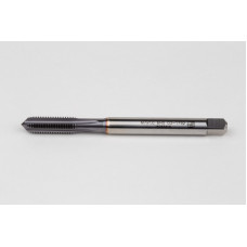 M7x1.0 M HSS-E Straight Flute Tap, 7mm Shank x 17mm Thread Length, 2XD, Mod. Bottoming, 4 Flute, 6HX, TiCN Coated