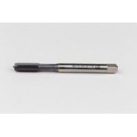 Мітчик M8x1.25 M HSS-E з прямою канавкою, хвостовик 8 мм x довжина різьби 20 мм, 2XD, модифіковане нижнє різьблення, 4 канавки, 6HX, покриття TiCN