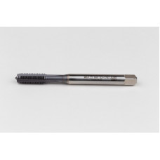 M8x1.25 M HSS-E Straight Flute Tap, 8mm Shank x 20mm Thread Length, 2XD, Mod. Bottoming, 4 Flute, 6HX, TiCN Coated