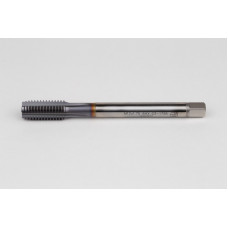 M12x1.75 M HSS-E Straight Flute Tap, 9mm Shank x 24mm Thread Length, 2XD, Mod. Bottoming, 4 Flute, 6HX, TiCN Coated