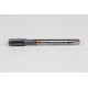 M12x1.75 M HSS-E Straight Flute Tap, 9mm Shank x 24mm Thread Length, 2XD, Mod. Bottoming, 4 Flute, 6HX, TiCN Coated