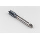 M16x2.0 M HSS-E Straight Flute Tap, 12mm Shank x 27mm Thread Length, 2XD, Mod. Bottoming, 4 Flute, 6HX, TiCN Coated