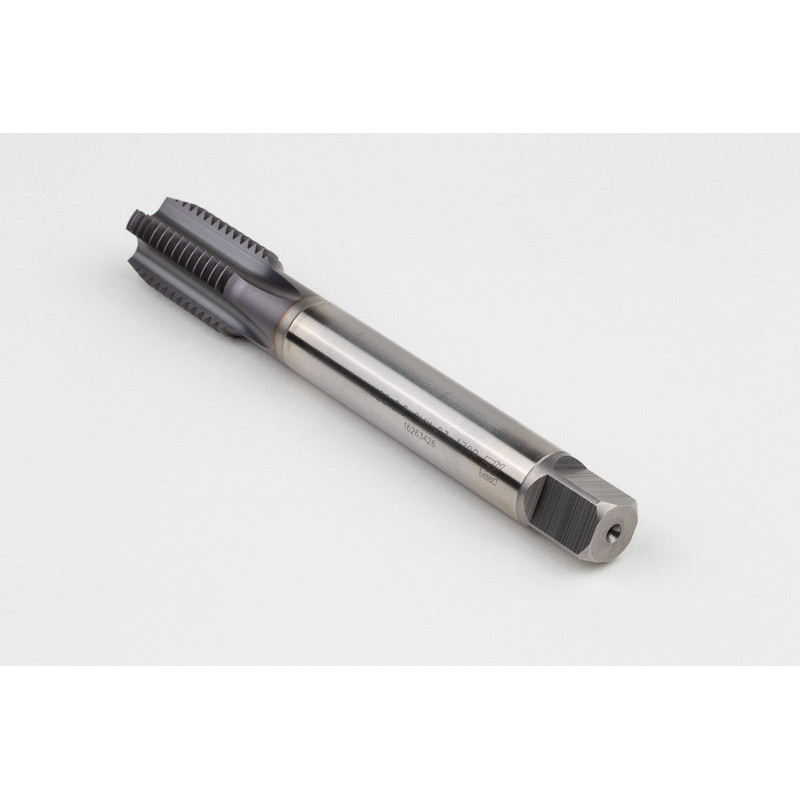 M20x2.5 M HSS-E Straight Flute Tap, 16mm Shank x 32mm Thread Length, 2XD, Mod. Bottoming, 4 Flute, 6HX, TiCN Coated