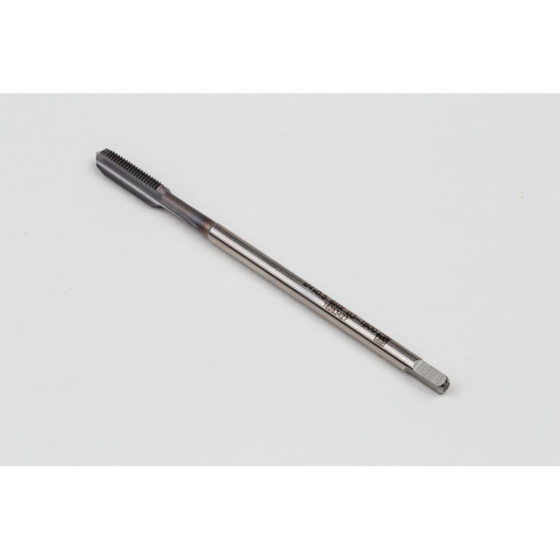 M4x0.5 MF HSS-E Straight Flute Tap, 2.8mm Shank x 10mm Thread Length, 2XD, Mod. Bottoming, 3 Flute, 6HX, TiCN Coated