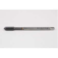 M6x0.75 MF HSS-E Straight Flute Tap, 4.5mm Shank x 13mm Thread Length, 2XD, Mod. Bottoming, 4 Flute, 6HX, TiCN Coated