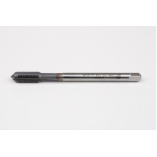 M7x0.75 MF HSS-E Straight Flute Tap, 5.5mm Shank x 14mm Thread Length, 2XD, Mod. Bottoming, 4 Flute, 6HX, TiCN Coated