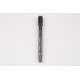 M8x1.0 MF HSS-E Straight Flute Tap, 6mm Shank x 17mm Thread Length, 2XD, Mod. Bottoming, 4 Flute, 6HX, TiCN Coated