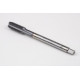 M10x1.25 MF HSS-E Straight Flute Tap, 7mm Shank x 22mm Thread Length, 2XD, Mod. Bottoming, 4 Flute, 6HX, TiCN Coated