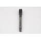 M12x1.5 MF HSS-E Straight Flute Tap, 9mm Shank x 22mm Thread Length, 2XD, Mod. Bottoming, 4 Flute, 6HX, TiCN Coated