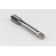 M18x1.5 MF HSS-E Straight Flute Tap, 14mm Shank x 25mm Thread Length, 2XD, Mod. Bottoming, 4 Flute, 6HX, TiCN Coated