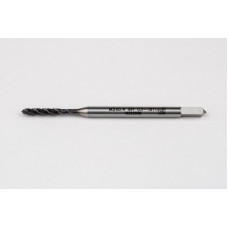 M2x0.4 M HSS-PM Spiral Flute Tap, 2.8mm Shank x 8mm Thread Length, 2.5XD, Mod. Bottoming, 3 Flute, 6H, TiAlN Coated