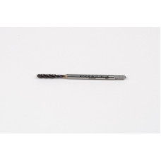M2.5x0.45 M HSS-PM Spiral Flute Tap, 2.8mm Shank x 9mm Thread Length, 2.5XD, Mod. Bottoming, 3 Flute, 6H, TiAlN Coated