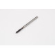 M2.5x0.45 M HSS-PM Spiral Flute Tap, 2.8mm Shank x 9mm Thread Length, 2.5XD, Mod. Bottoming, 3 Flute, 6H, TiAlN Coated