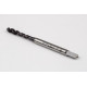 M3.5x0.6 M HSS-PM Spiral Flute Tap, 4mm Shank x 7mm Thread Length, 2.5XD, Mod. Bottoming, 3 Flute, 6H, TiAlN Coated