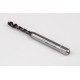 M4.5x0.75 M HSS-PM Spiral Flute Tap, 6mm Shank x 8mm Thread Length, 2.5XD, Mod. Bottoming, 3 Flute, 6H, TiAlN Coated