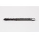 M5x0.8 M HSS-PM Spiral Flute Tap, 6mm Shank x 8mm Thread Length, 2.5XD, Mod. Bottoming, 3 Flute, 6H, TiAlN Coated