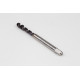 M6x1.0 M HSS-PM Spiral Flute Tap, 6mm Shank x 10mm Thread Length, 2.5XD, Mod. Bottoming, 3 Flute, 6H, TiAlN Coated