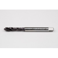 Мітчик M7x1.0 M HSS-PM зі спіральною канавкою, хвостовик 7 мм x довжина різьби 10 мм, 2.5XD, модифіковане нижнє різьблення, 3 канавки, 6H, покриття TiAlN