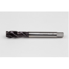 M14x2.0 M HSS-PM Spiral Flute Tap, 11mm Shank x 20mm Thread Length, 2.5XD, Mod. Bottoming, 3 Flute, 6H, TiAlN Coated