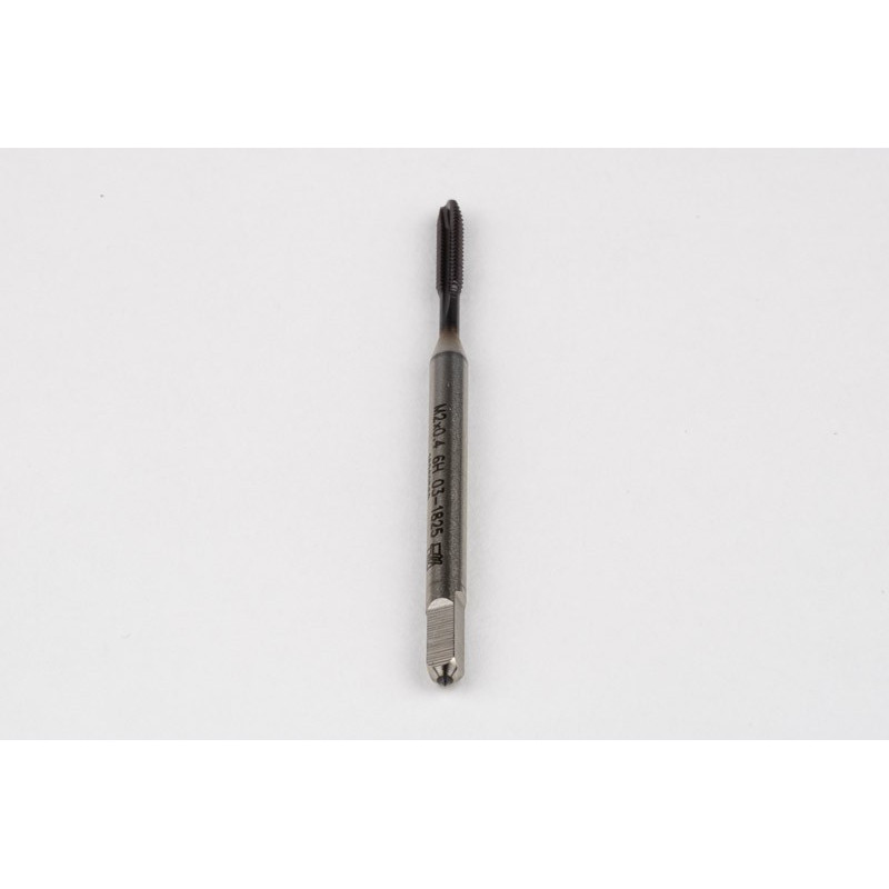 M2x0.4 M HSS-PM Spiral Point Tap, 2.8mm Shank x 8mm Thread Length, 3XD, Plug, 3 Flute, 6H, TiAlN Coated
