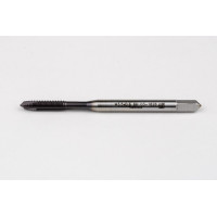 M3.5x0.6 M HSS-PM Spiral Point Tap, 4mm Shank x 12mm Thread Length, 3XD, Plug, 3 Flute, 6H, TiAlN Coated