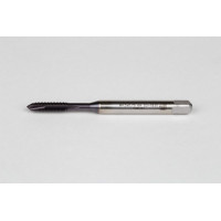 M4.5x0.75 M HSS-PM Spiral Point Tap, 6mm Shank x 14mm Thread Length, 3XD, Plug, 3 Flute, 6H, TiAlN Coated