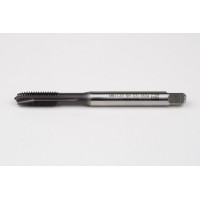 M8x1.25 M HSS-PM Spiral Point Tap, 8mm Shank x 20mm Thread Length, 3XD, Plug, 3 Flute, 6H, TiAlN Coated