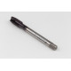 M12x1.75 M HSS-PM Spiral Point Tap, 9mm Shank x 24mm Thread Length, 3XD, Plug, 3 Flute, 6H, TiAlN Coated