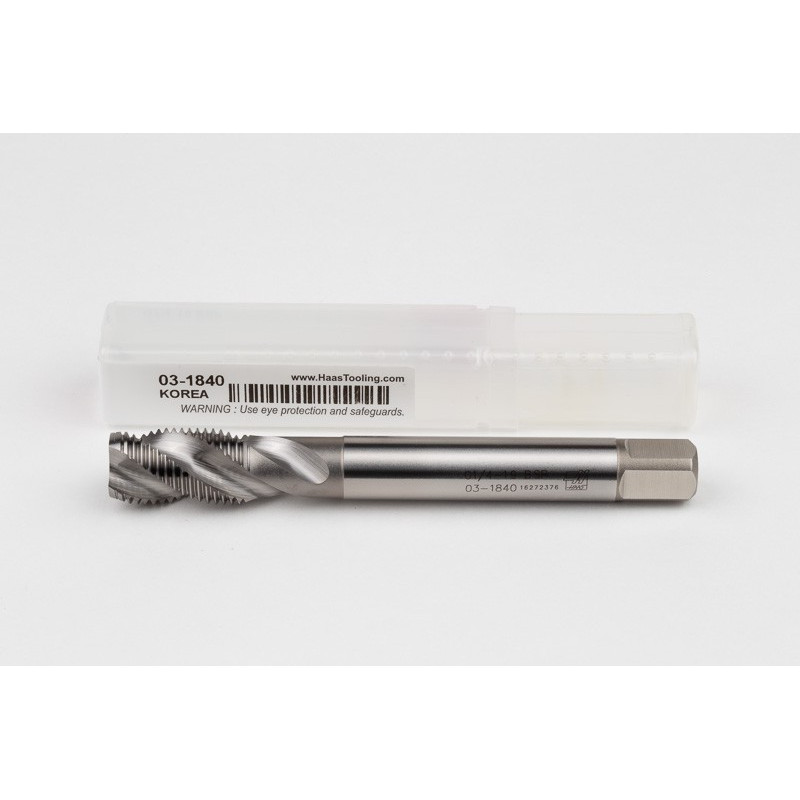 1/4"-19 G (BSPP) Straight HSS-E Pipe Tap, 11mm Shank x 22mm Thread Length, 3 Flute, Uncoated