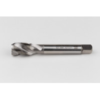 Трубний мітчик HSS-E прямий 3/8"-19 G (BSPP), хвостовик 12 мм x довжина різьби 22 мм, 3 канавки, без покриття