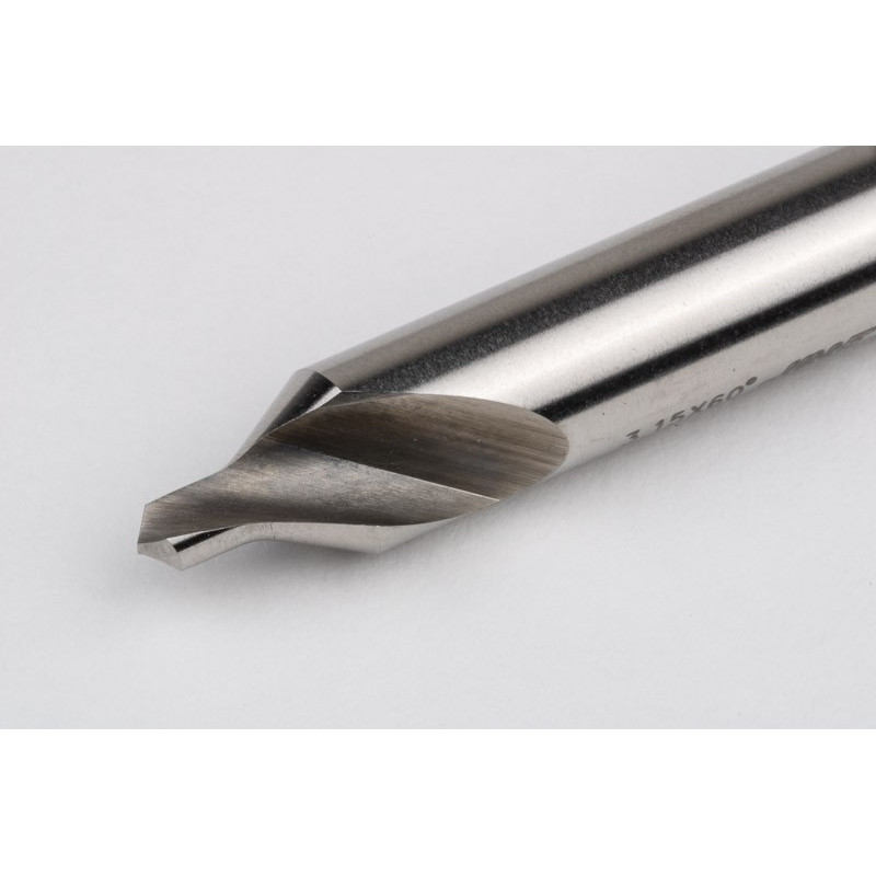 3.15mm Ø HSS Center Drill, 8mm Shank x 50mm Overall Length x 60° Point Angle, Double End