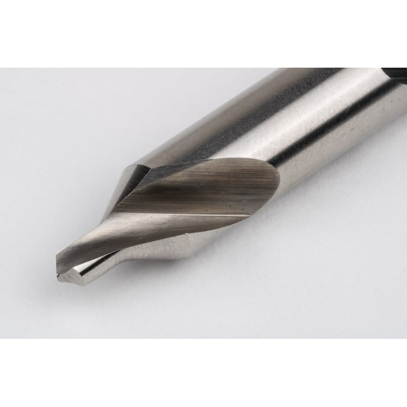 4mm Ø HSS Center Drill, 10mm Shank x 56mm Overall Length x 60° Point Angle, Double End