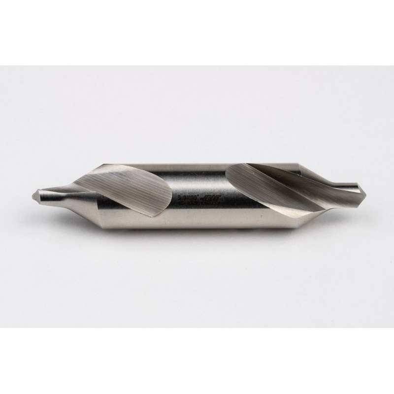 5mm Ø HSS Center Drill, 12.5mm Shank x 63mm Overall Length x 60° Point Angle, Double End