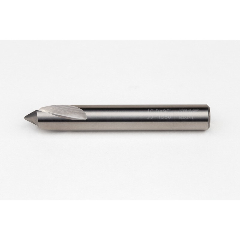 10mm Ø Carbide Spot Drill, 10mm Shank x 90° Point Angle, 2 Flute, Uncoated