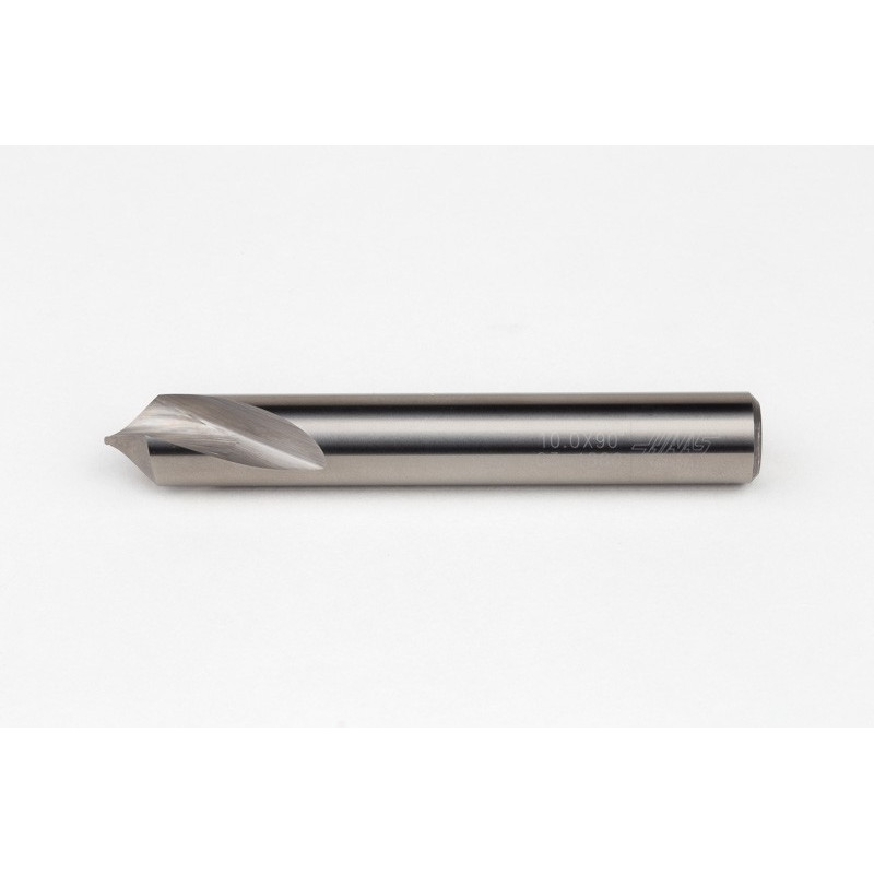 10mm Ø Carbide Spot Drill, 10mm Shank x 90° Point Angle, 2 Flute, Uncoated