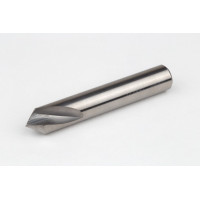 Твердосплавне точкове свердло Ø 12 мм, хвостовик 12 мм з кутом різьби 90°, 2 канавки, без покриття