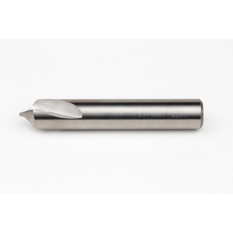 12mm Ø Carbide Spot Drill, 12mm Shank x 90° Point Angle, 2 Flute, Uncoated
