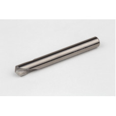 Твердосплавне точкове свердло Ø 6 мм, хвостовик 6 мм з кутом різьби 120°, 2 канавки, без покриття