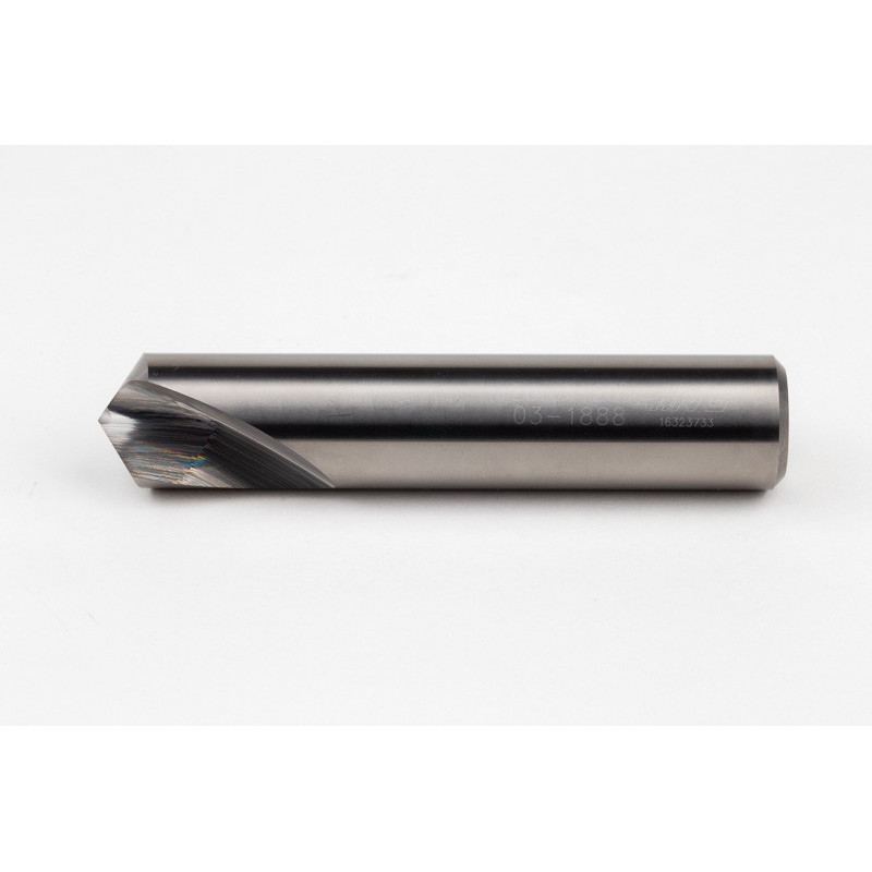 20mm Ø Carbide Spot Drill, 20mm Shank x 120° Point Angle, 2 Flute, Uncoated