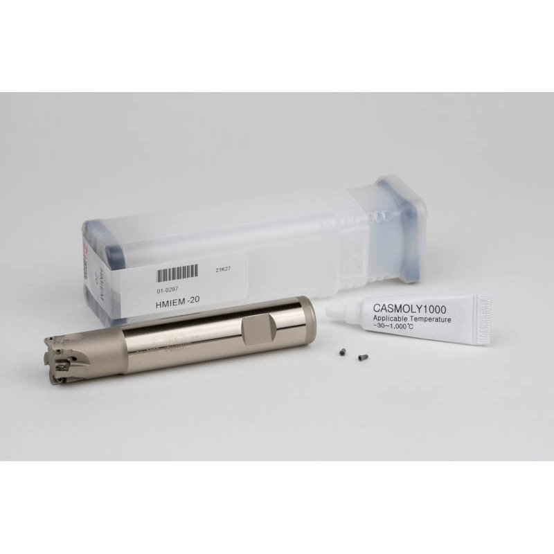 HMIEM, 20mm Ø Indexable End Mill, 20mm Shank x 90° Lead Angle x 110mm Overall Length, 5 Flute, TSC