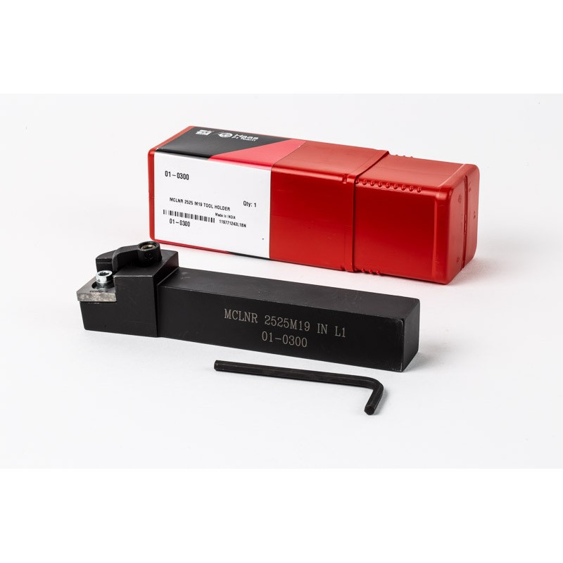 MCLNR2525-M19, 25mm Square Steel Shank External (OD) Turning Tool, Right-Hand, Multi-Lock