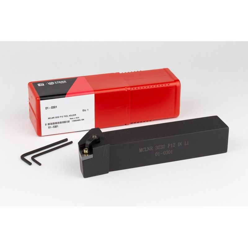 MCLNR3232-P12, 32mm Square Steel Shank External (OD) Turning Tool, Right-Hand, Multi-Lock